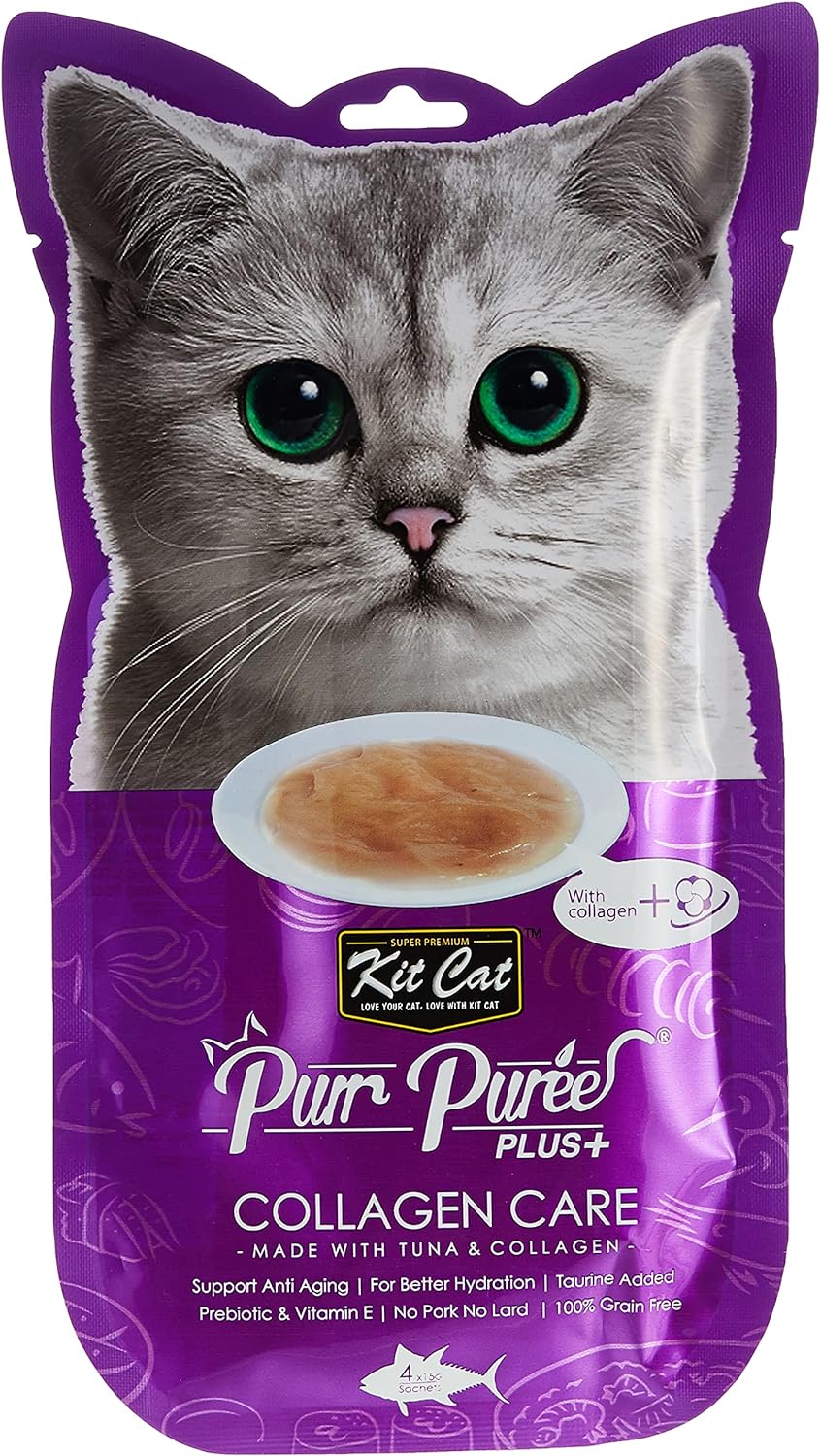 Kit Cat Purr Puree Plus Collagen Care Tuna -60G