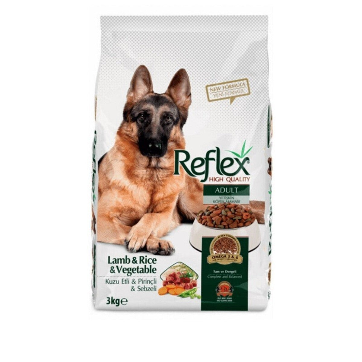 Reflex Adult Dog Food Lamb And Rice And Vegetable 3 Kg