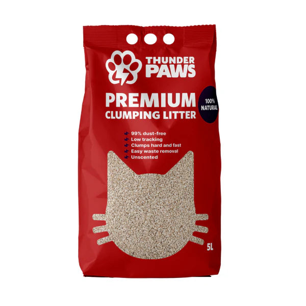 Thunder Paws Advance Care Unscented Clumping Cat Litter-5L
