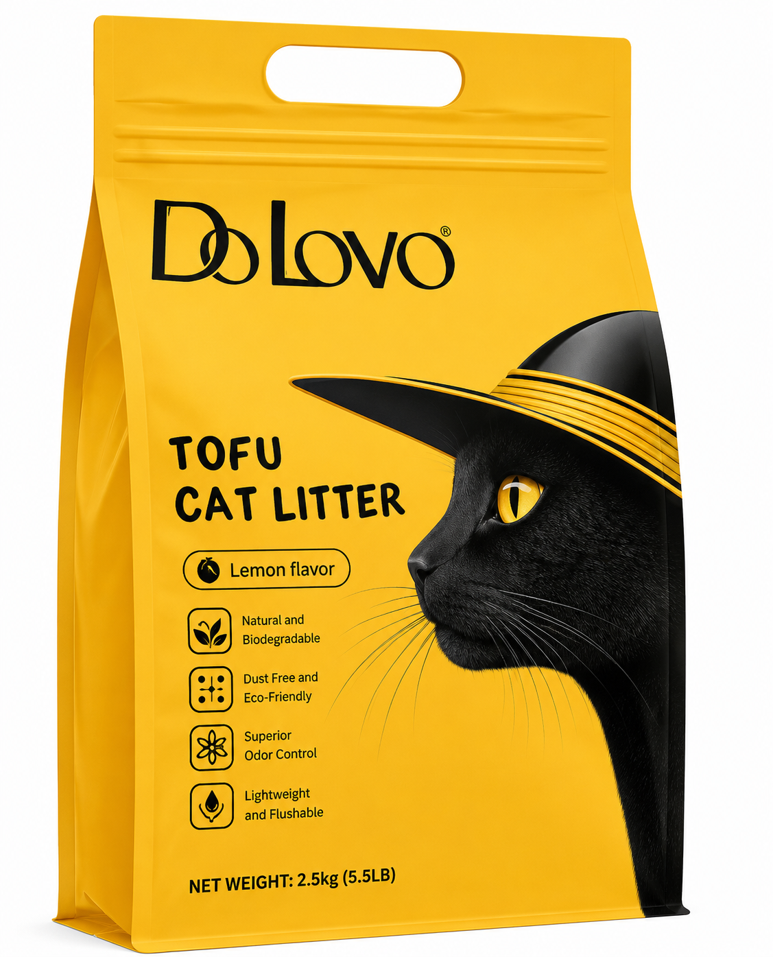 Do Lovo Tofu Cat Litter Lemon Flavor -2.5kg