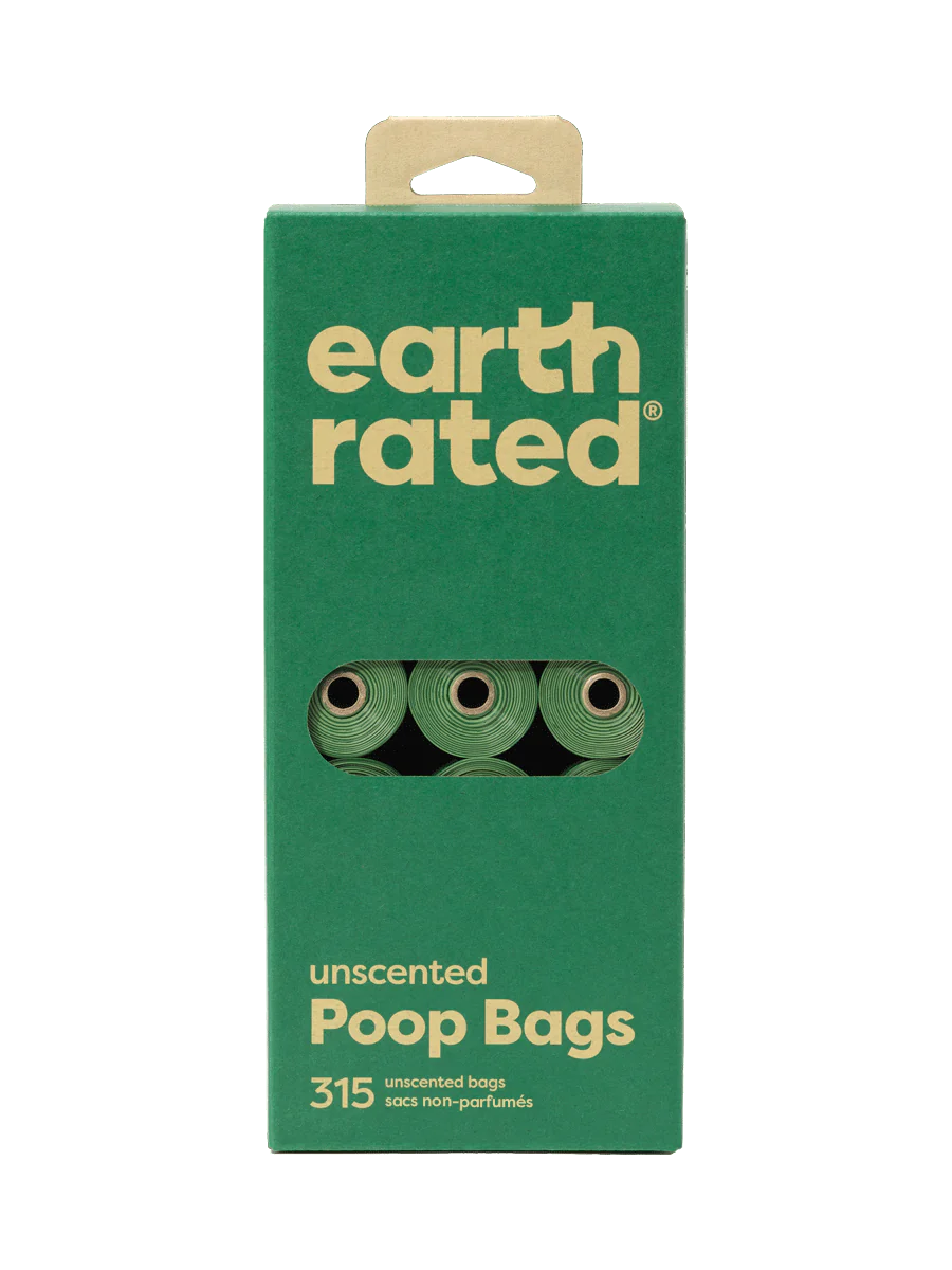 Earth Rated Dog Poop Bags – Refill Rolls 315 Bags Unscented