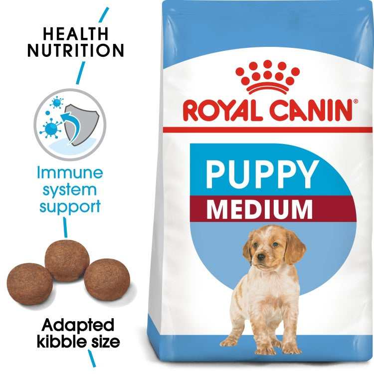 Royal Canin Size Health Nutrition Medium Puppy Dry Dog Food - 4Kg