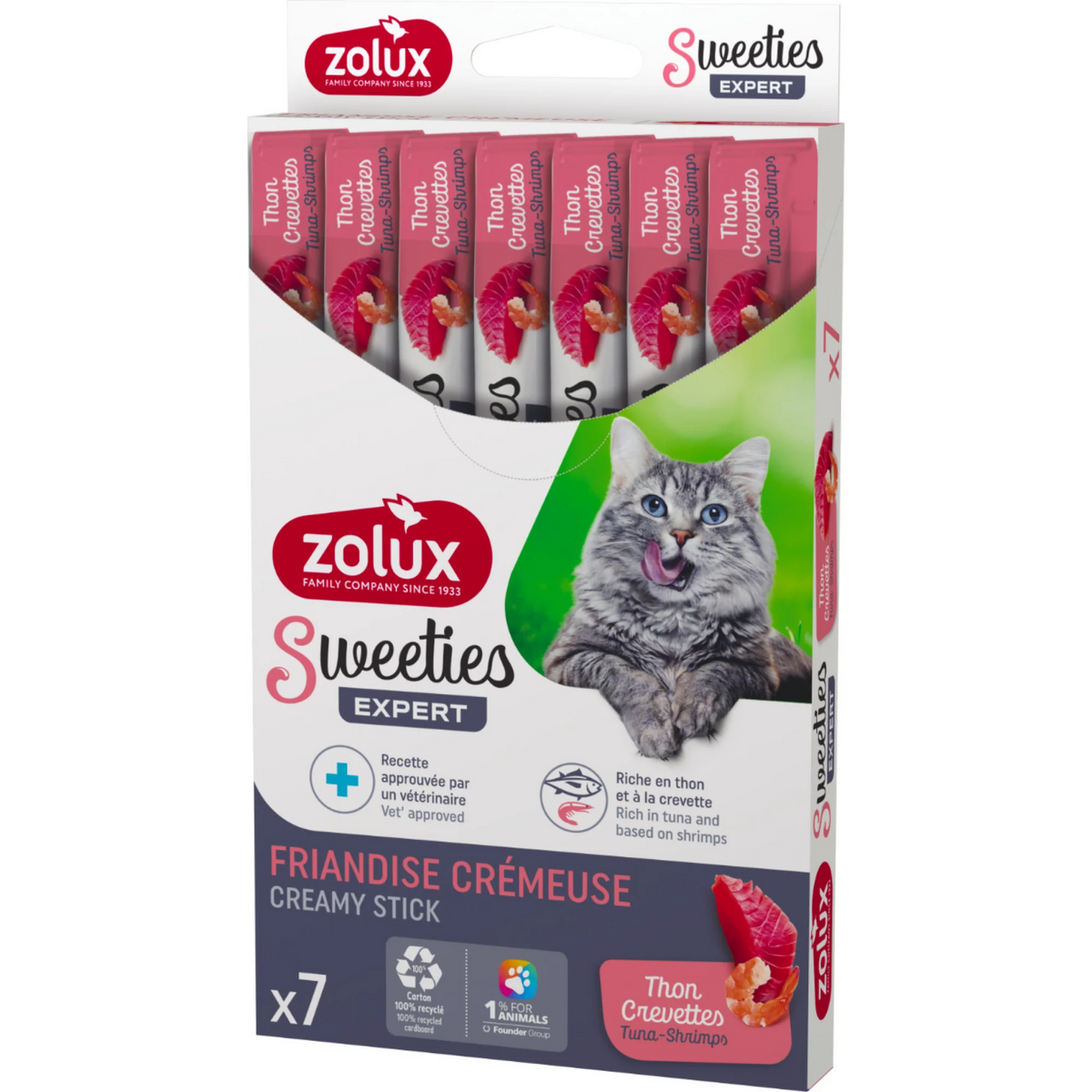 Sweeties Creamy Stick For Cats Tuna Shrimp 7pcs/box