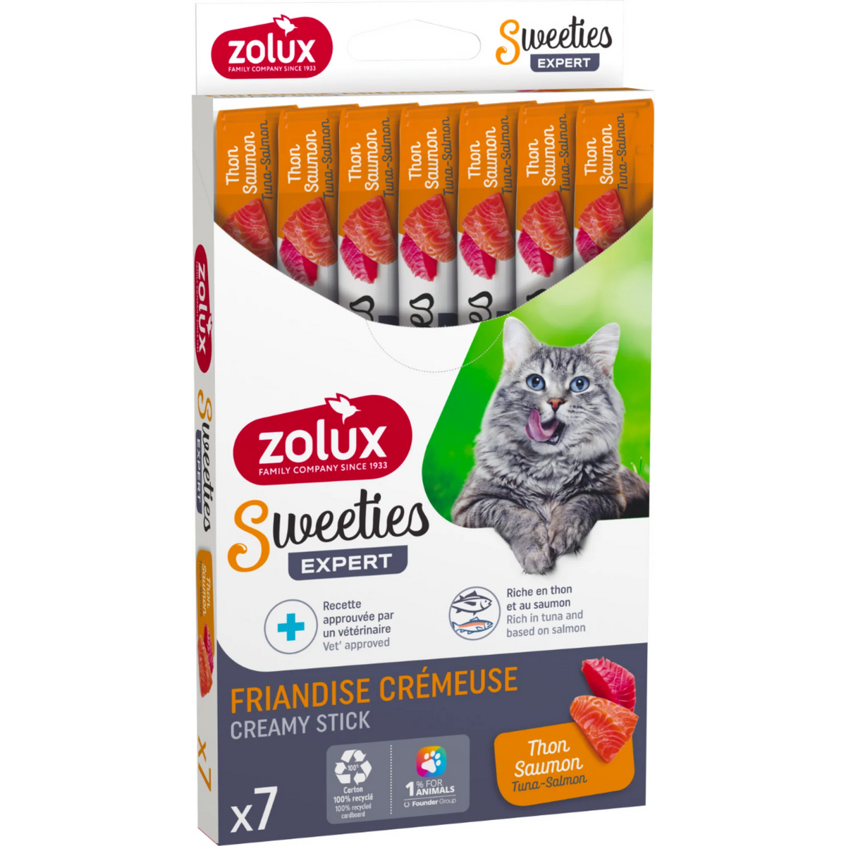Sweeties Creamy Stick For Cats Tuna Salmon7pcs/box