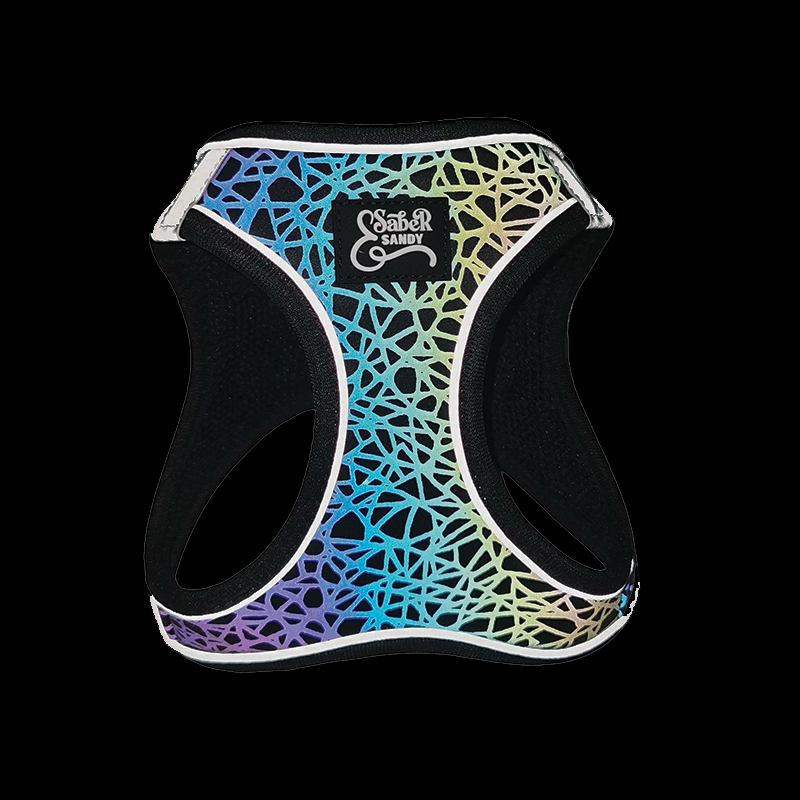 Reflective Visibility Step in Harness Cobble Stone Pattern – BLACK