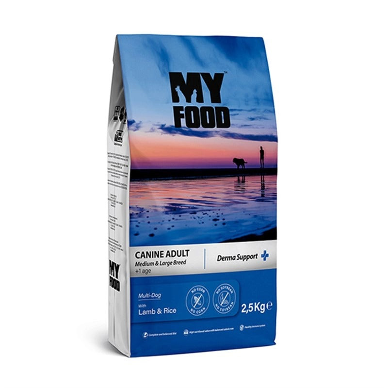 My Food Medium & Large Breed Adult Dry Dog Food With Lamb & Rice - 2.5Kg