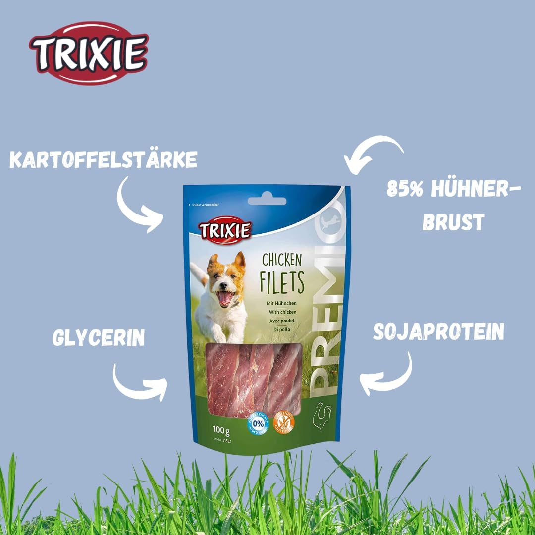Trixie Premio Chicken Filets Dog Treats - 100g