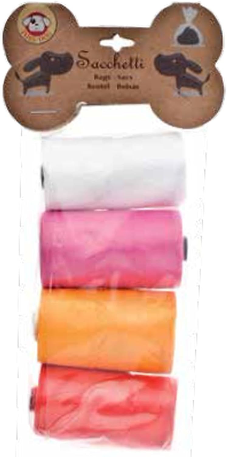 Hygienic Poop Bag Rolls (4 Rolls) – Pink