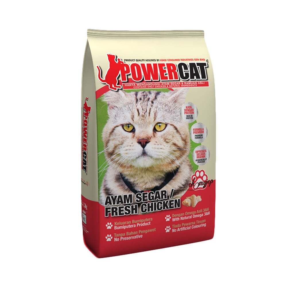 Power Cat Fresh Chicken Dry Cat Food- 420g