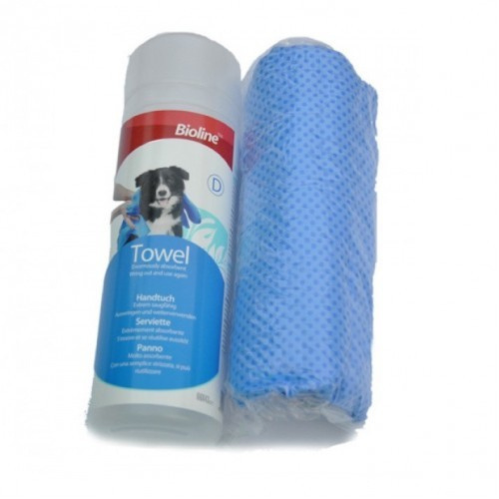Bioline Bath Towel For Dog 66x43cm, Weight 219g
