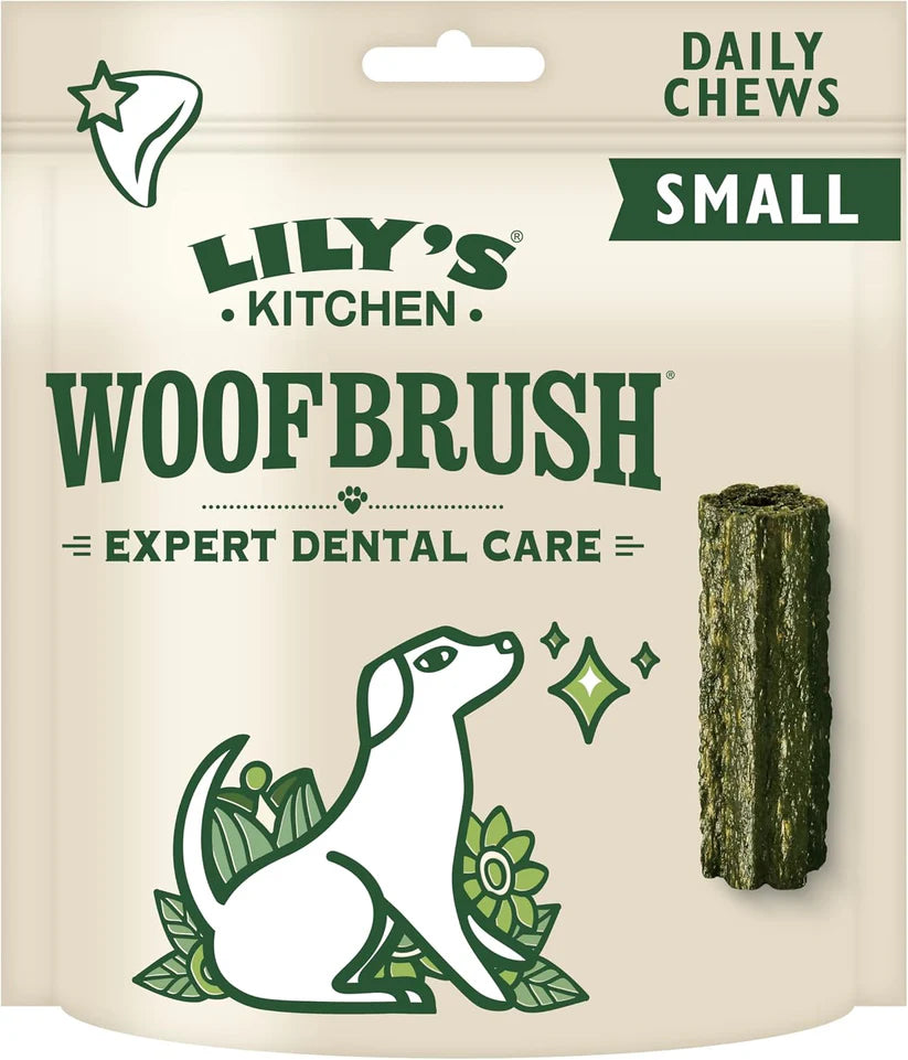 Lily's Kitchen Woofbrush Dental Dog Chews Bulk Pack - SMALL (Best Before 04-2026)