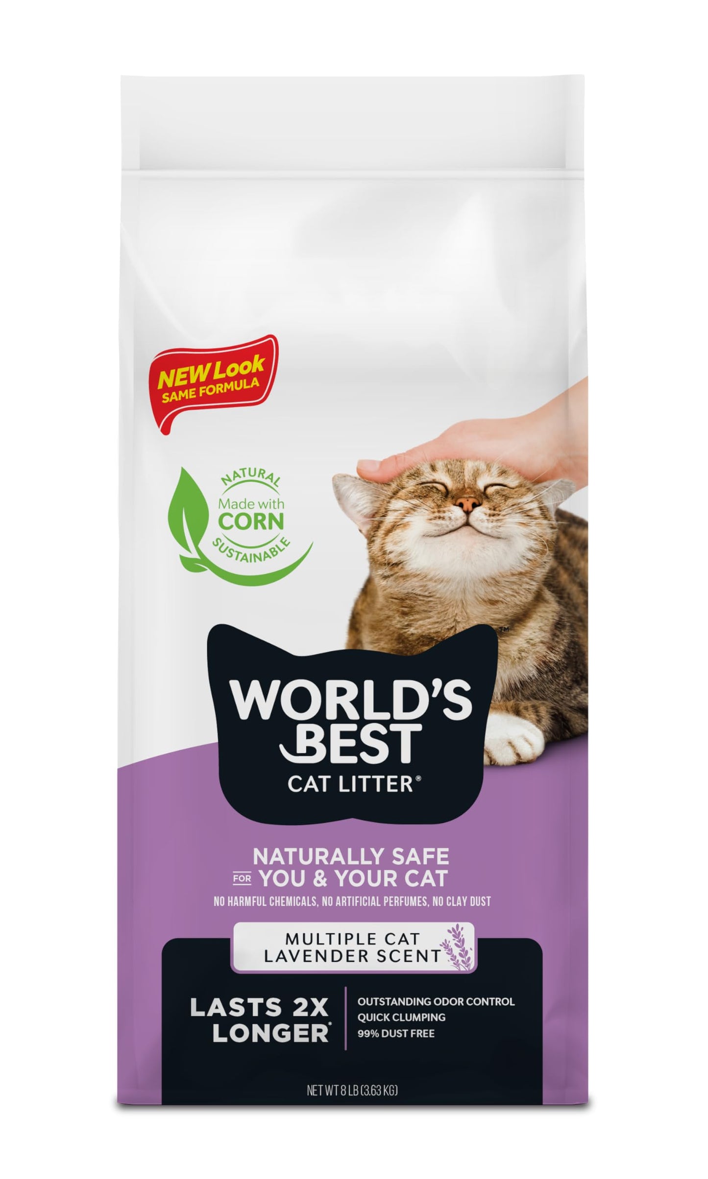 World's Best Cat Litter Scented Multi Cat Clumping 8Lb-3.63kg