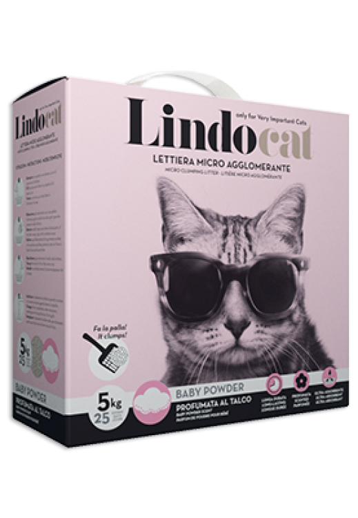 Lindocat Natural Bentonite Baby Powder Cat Litter - 5L