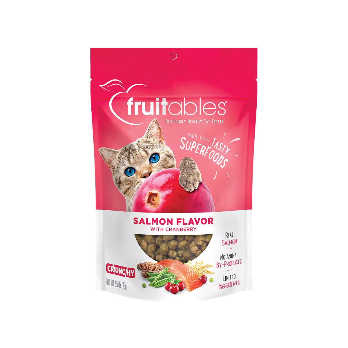 Fruitables Salmon Flavour With Cranberry Cat Treats