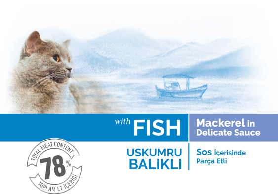 BonaCibo Mackerel in Delicate Sauce with Fish Adult Wet Cat Food