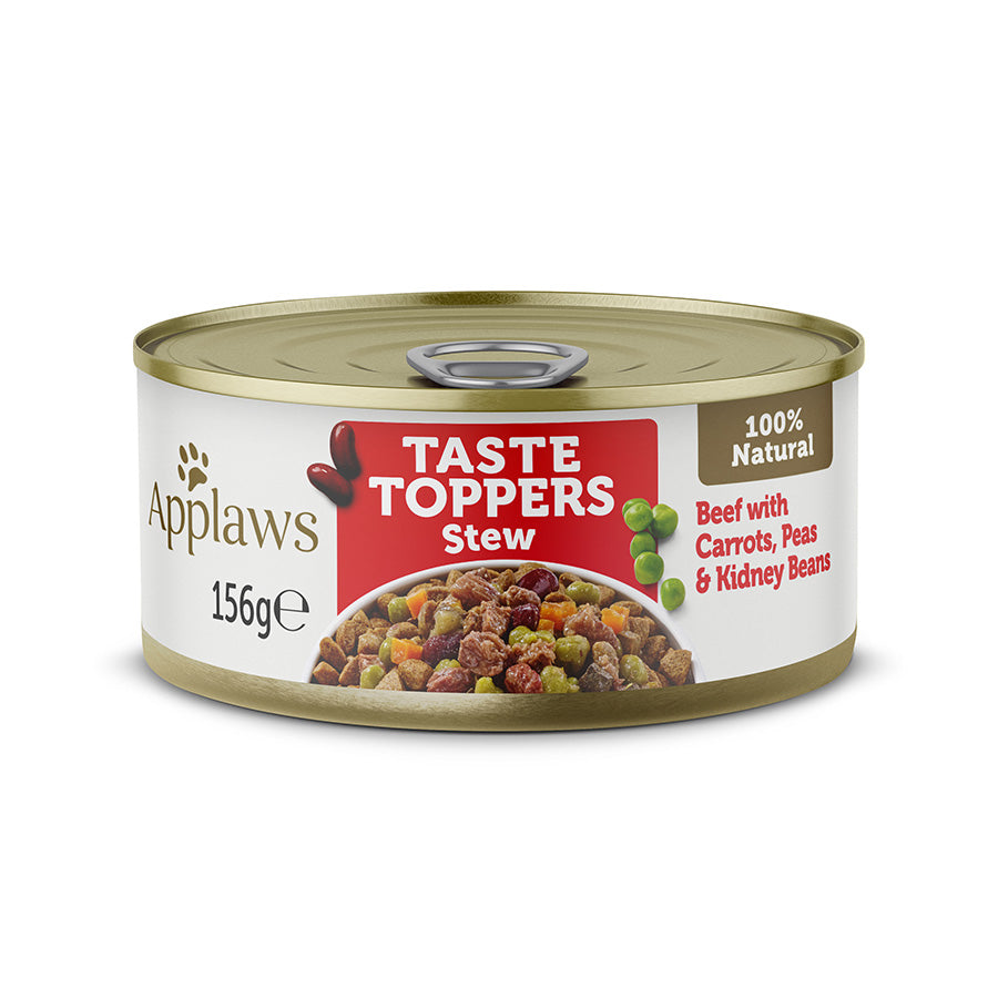 Applaws Taste Topper In Stew Beef With Veg Wet Dog Food Tin- 156G