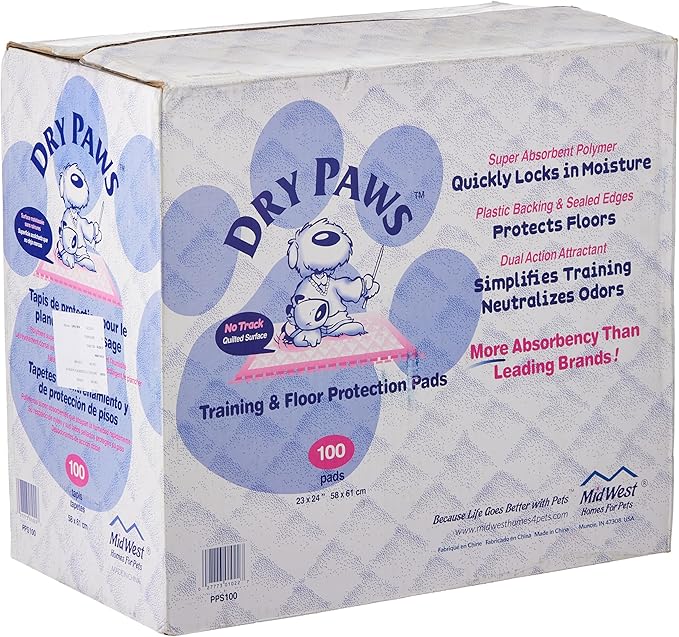 MW Dry Paws SM Pads 100/Bags