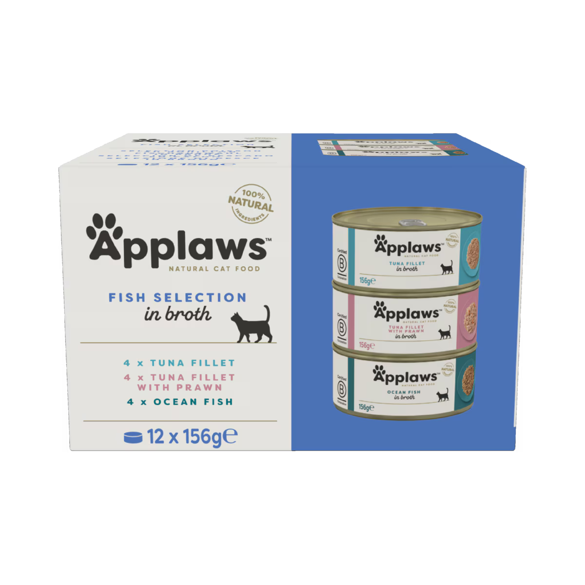 Applaws Fish Selection Multipack In Broth Cat Wet Food (12x156g)