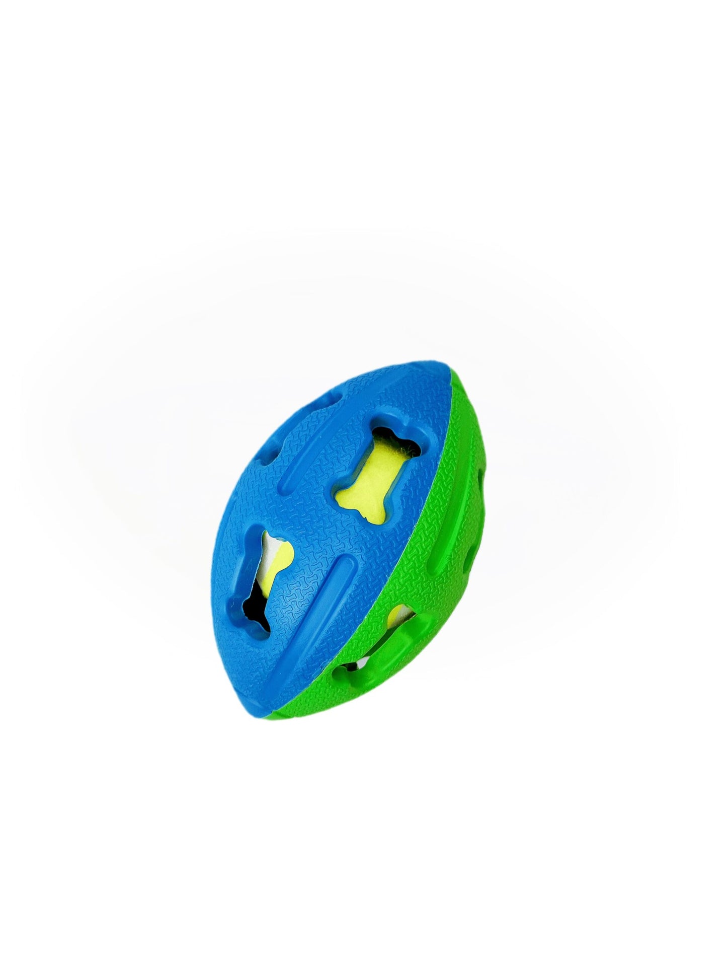 Missbear Colorful Hollow-out Concave Rugby Ball Dog Toy For Medium Dogs