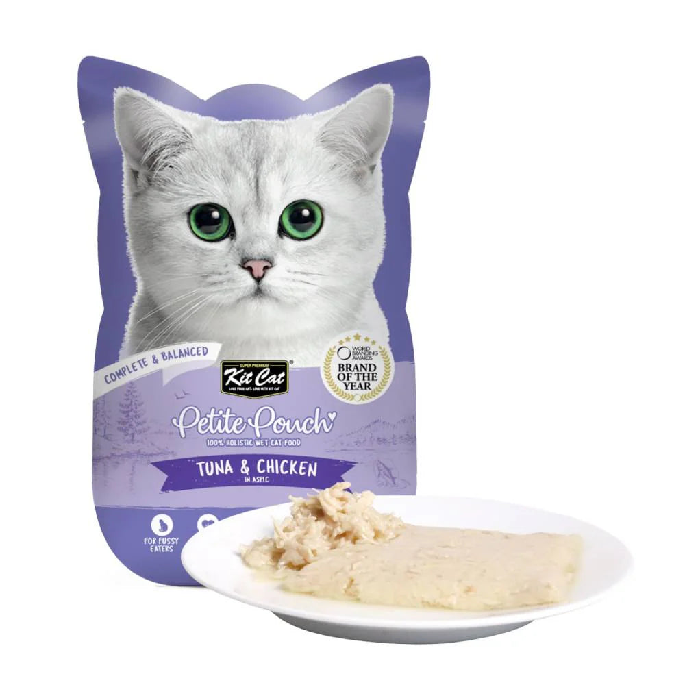 Kitcat Tuna and Chicken Petite Pouch - 70G