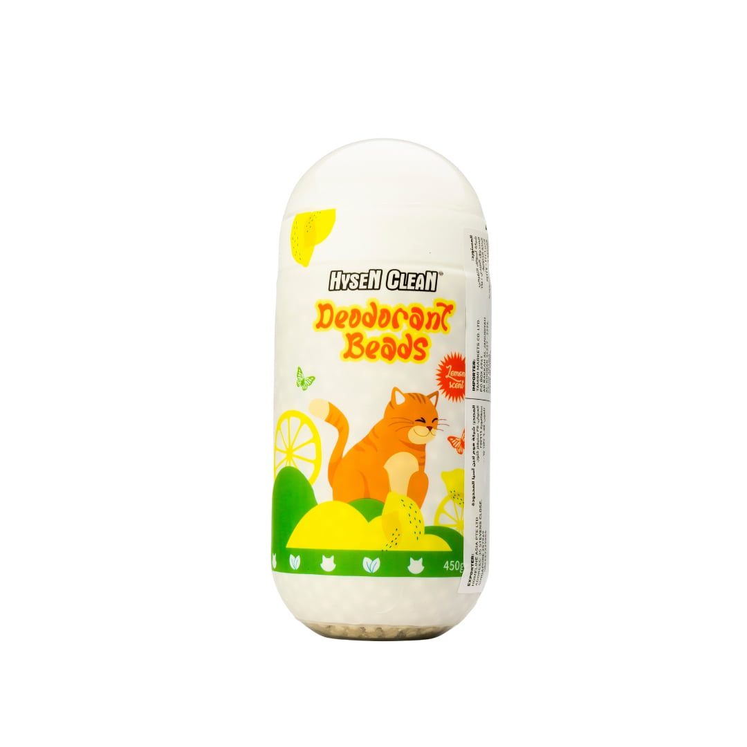Hysen Clean Cat Litter Deodorant Beads in Lemon Flavor - 450g