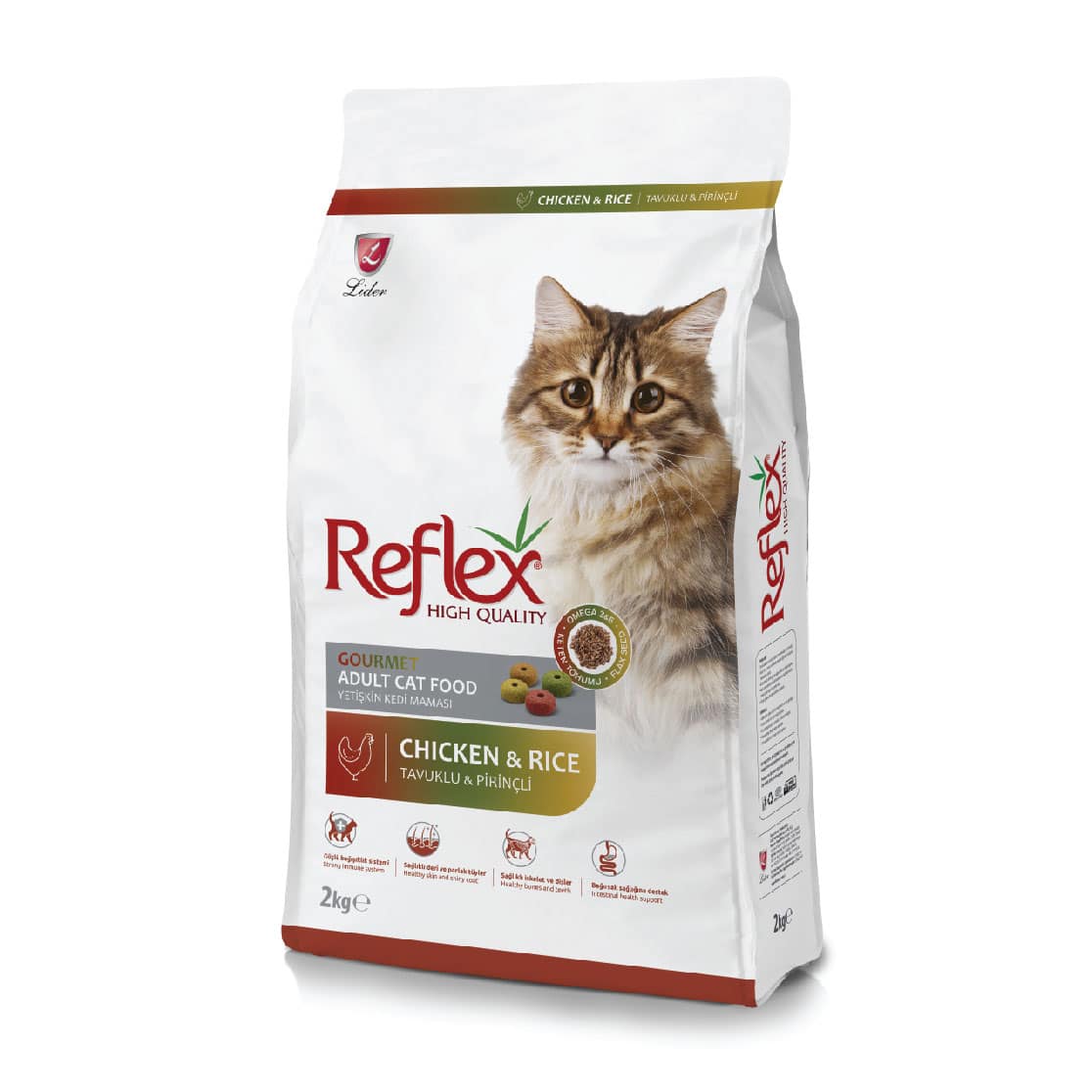 Reflex Adult Cat Food Gourment Chicken and Rice 2 Kg