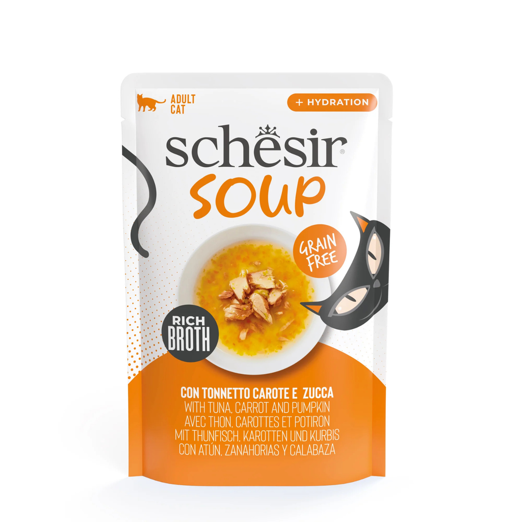 Schesir Cat Wet Food In Soup Tuna with Carrots And Pumpkin - 40g
