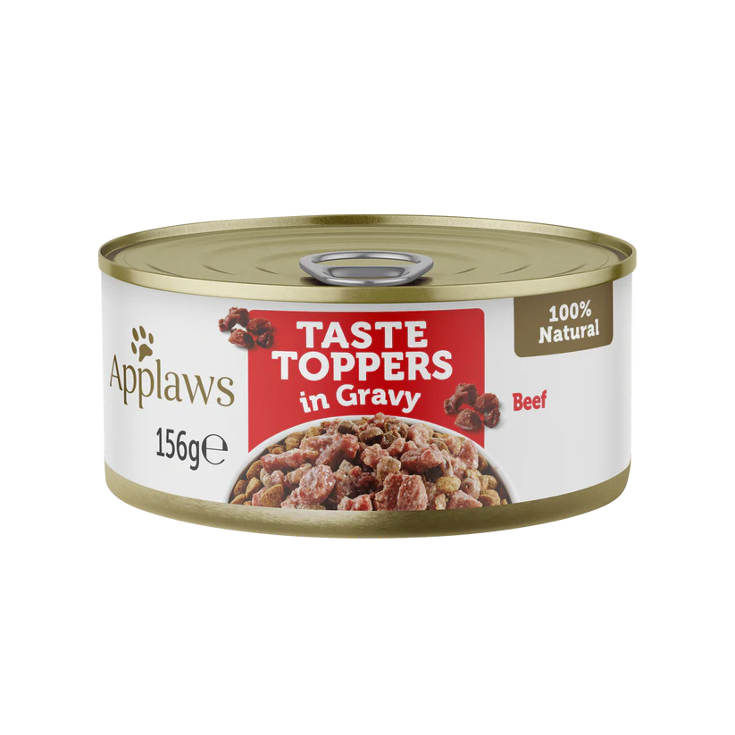 Applaws Taste Topper In Gravy Chicken With Beef Wet Dog Food Tin- 156G