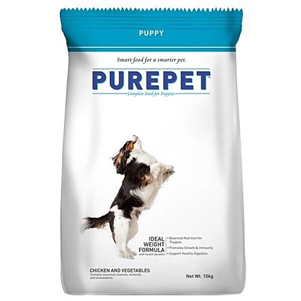 Purepet Dry Food with Chicken & Vegetables for Puppy Dogs 10kg