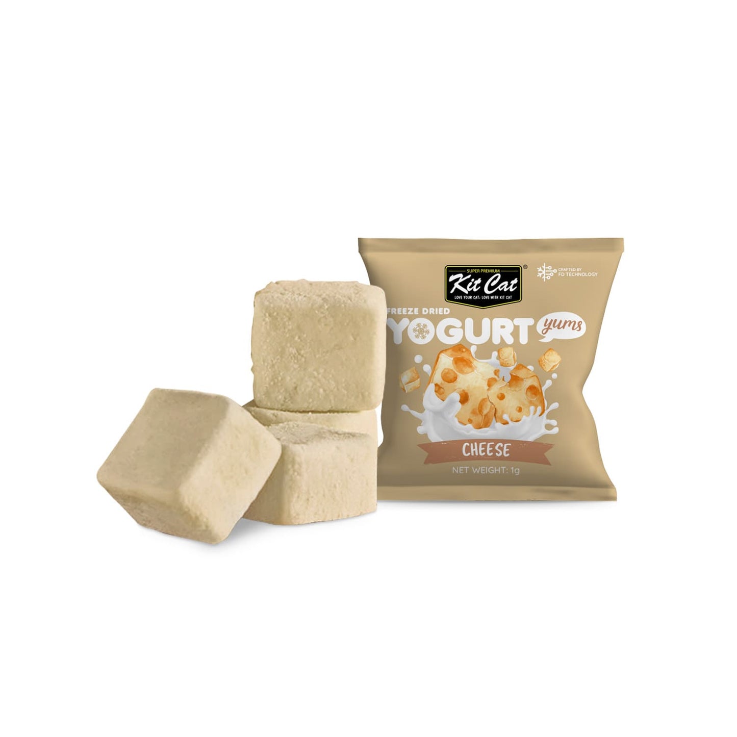 Kit Cat Freeze Dried Yogurt Yums Cheese (10x1g)