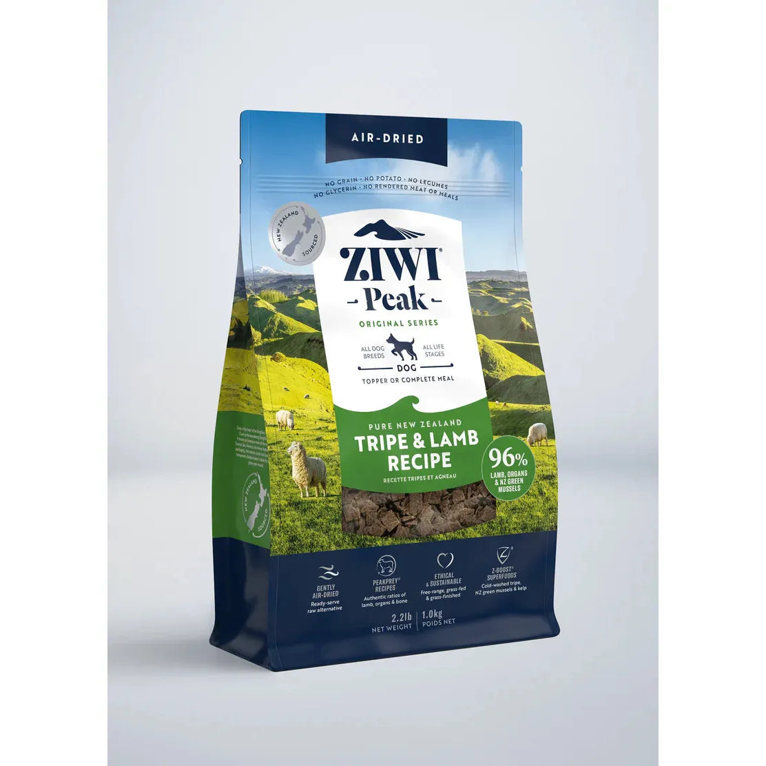 Ziwi Peak Air Dried Tripe & Lamb dog Food - 1kg