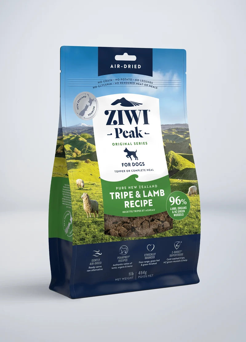 ZIWI Peak Air Dried Tripe &Lamb Recipe Dry Dog Food - 2.5KG