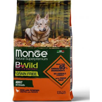 Monge Grain Free Dog All Breeds Adult Duck With Potatoes 2.5kg