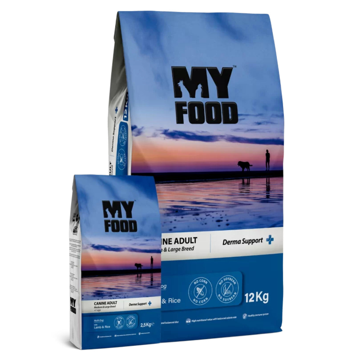 My Food Medium & Large Breeds Adult Dry Dog Food with Lamb & Rice - 12Kg