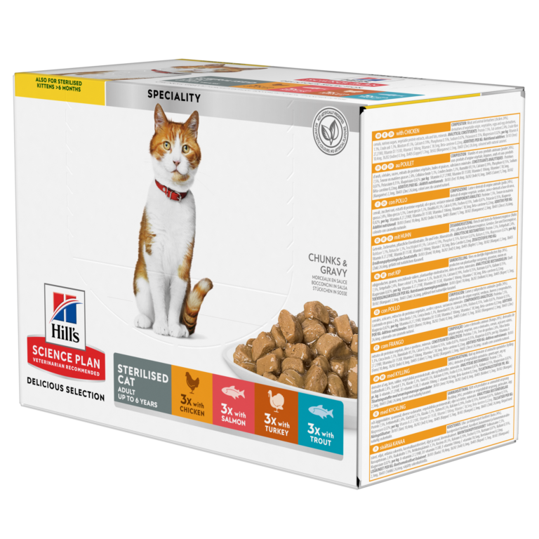 Sterilised Adult Cat Multipak Wet Food (12x85g)