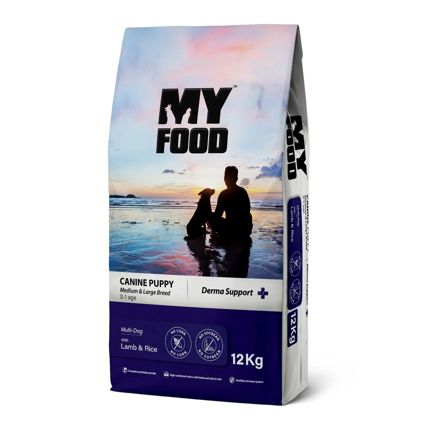 My Food Medium & Large Breed Puppy Dry Dog Food with Lamb & Rice - 12Kg