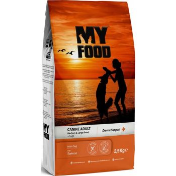 My Food Medium & Large Breeds Adult Dry Dog Food With Salmon - 2.5Kg