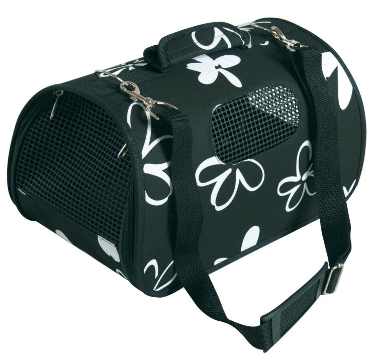 Zolux Pet Carrier Flower Black- Large