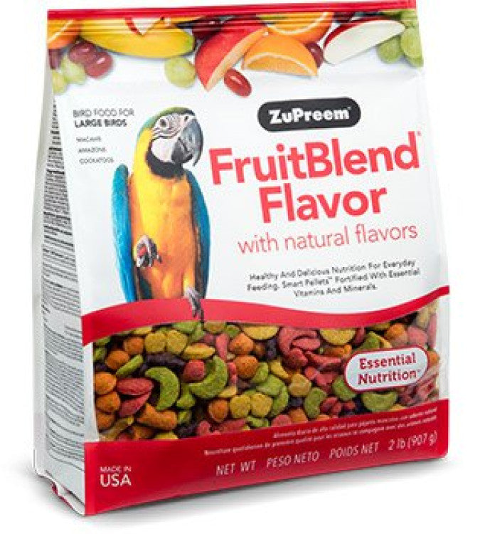 ZuPreem FruitBlend Flavor for Large Parrot Birds 2lb (0.91kg)