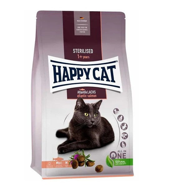 Happy Cat Adult Sterilised Atlantik Lachs Atlantic Salmon -4Kg