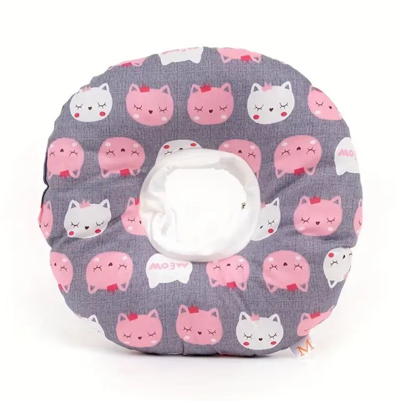 Cozy Paws Soft Pet Recovery Collar - Cute Cat - Large