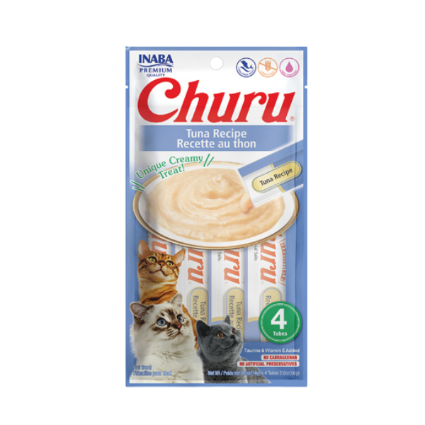 Inaba-Churu Tuna Recipe Cat Treats- (4x14g)