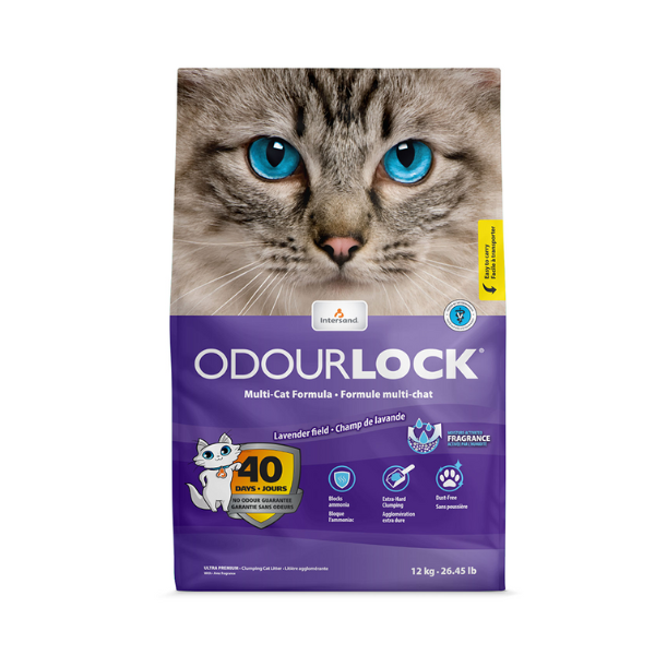 Intersand Odourlock Lavender Cat Litter-12kg