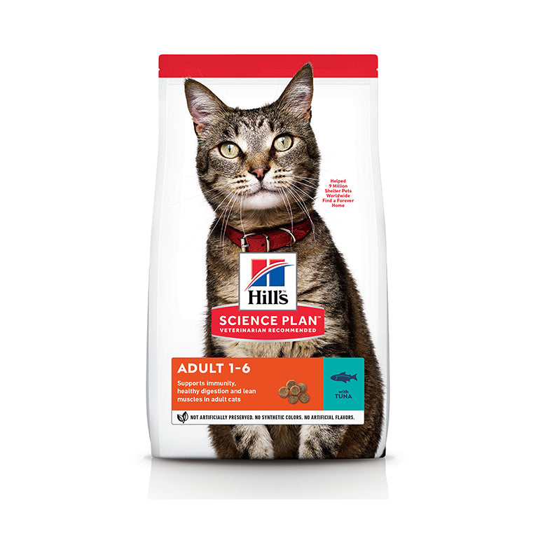 Hills Science Plan Adult Cat Food Dry With Tuna -3Kg