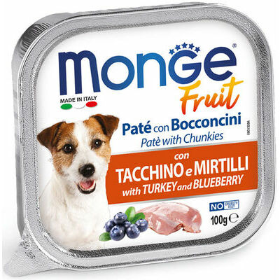 Monge Dog Fruit Turkey & Blueberry -100g