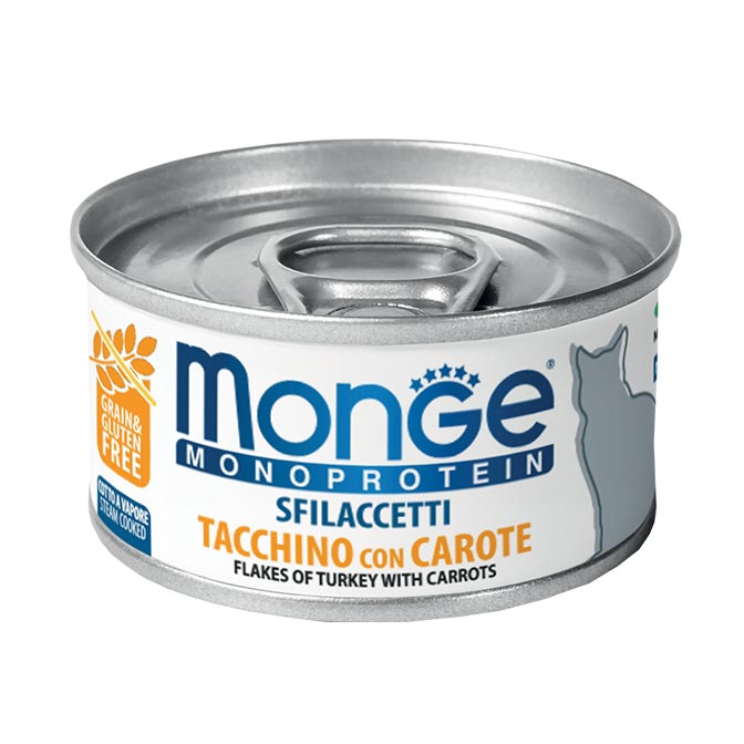 Monge Flakes Monoprotein Cat Turkey & Carrot -80g