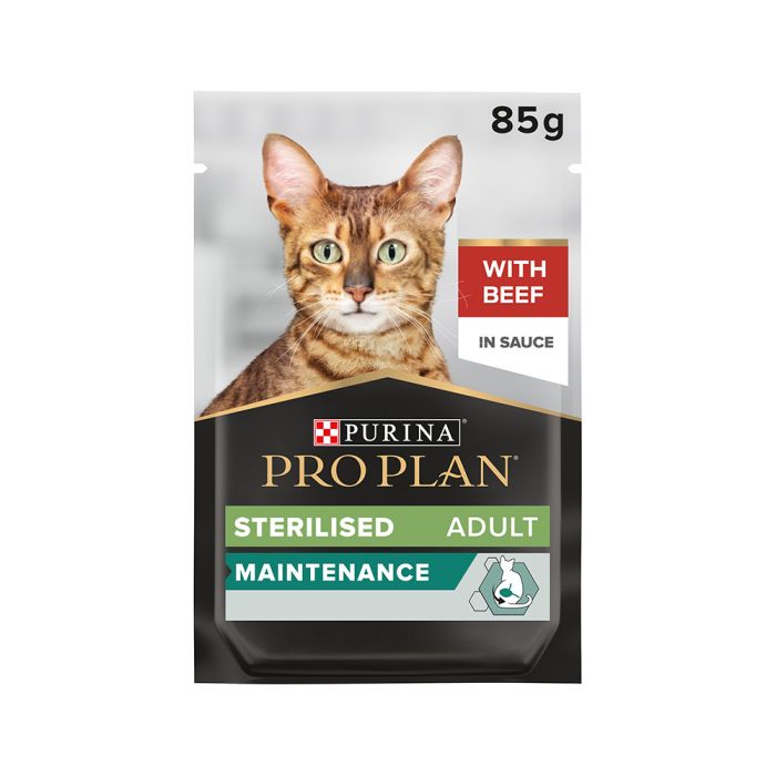 Proplan Sterilised Wet Cat Food Beef Grilled in Gravy-26*85G