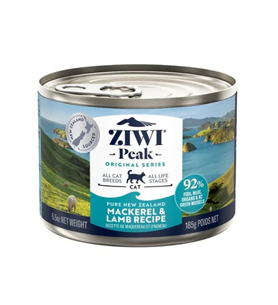 ZIWI Peak Mackerel & Lamb Recipe Wet Cat Food-185G
