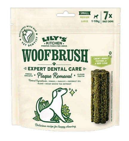 Lily's Kitchen Woofbrush Dental Dog Chews Bulk Pack , 196g- Medium