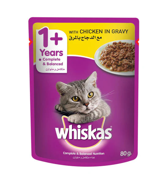Whiskas Chicken in Gravy Wet Cat Food -80g